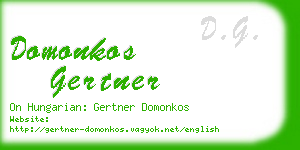 domonkos gertner business card